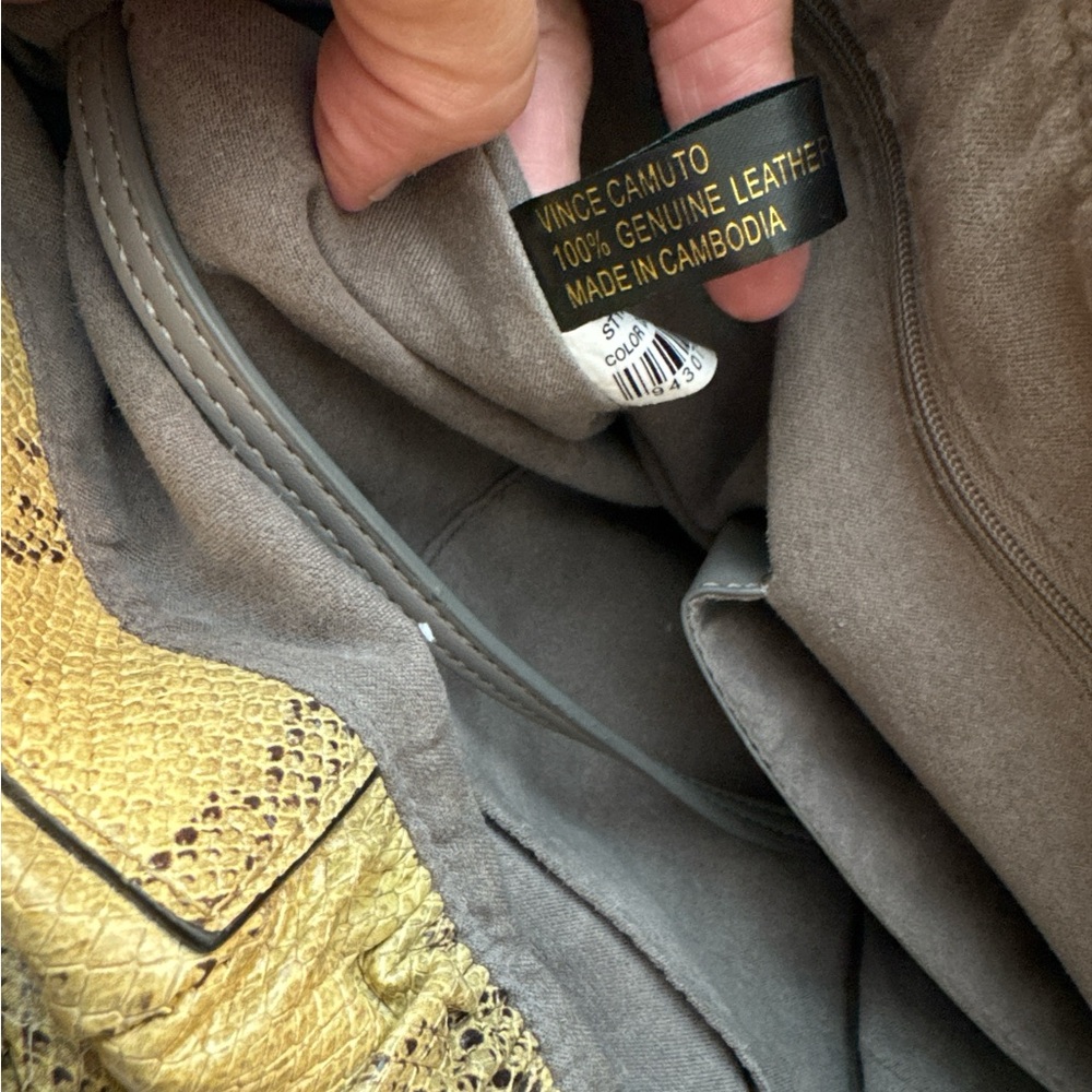 Vince Camuto Yellow and Black Shoulder Bag with Slouchy Design, - Picture 15 of 15